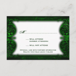Gothic Victorian Ghoulish Grönt OSA Kort