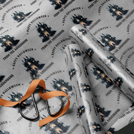 Gothic Victorian Haunted House Happy Halloween Presentpapper