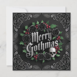 Gothic Victorian-juldesign - Mörk Elegance Julkort