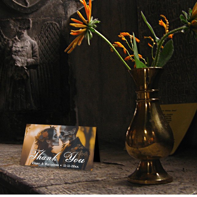 Gothic Victorian Unik Mörk Bröllop Placeringskort (Gothic Victorian Unique Dark Wedding Place Card)