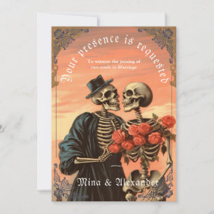 Gothic Vintage Skeleton par QRC Bröllop
