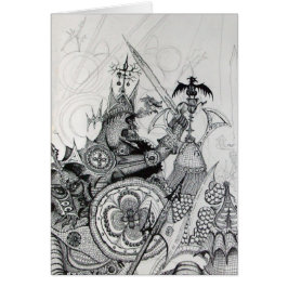 GOTHIC WARRIORS,Barbarian Knight,Fantasy Hälsningskort