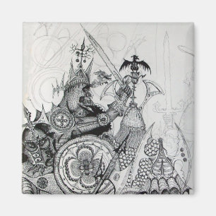 GOTHIC WARRIORS,Barbarian Knight,Fantasy Magnet