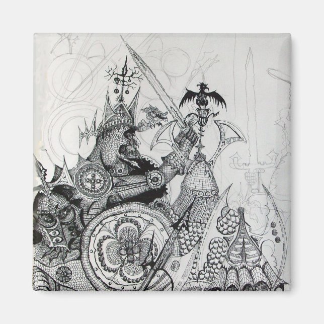 GOTHIC WARRIORS,Barbarian Knight,Fantasy Magnet (Framsidan)