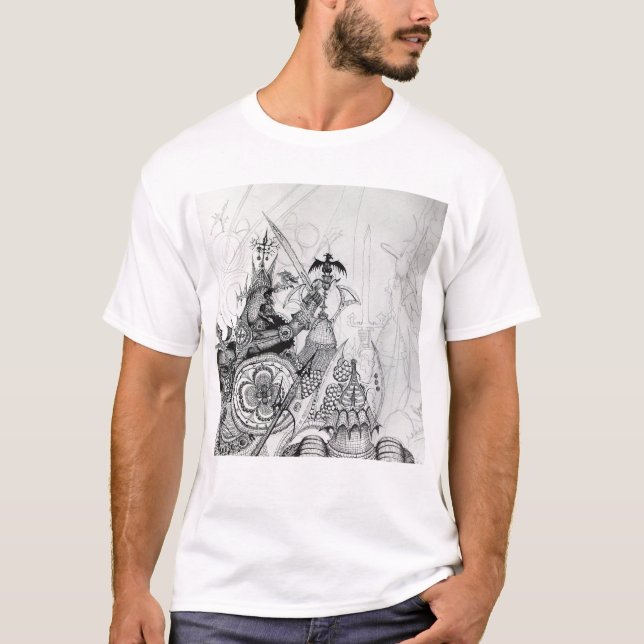 GOTHIC WARRIORS,Barbarian Knight,Fantasy T-shirt (Framsida)