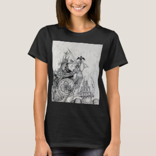 GOTHIC WARRIORS,Barbarian Knight,Fantasy Tee Shirt