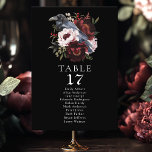 Gothic Watercolor Raven Blommigt Bröllop Sittande Bordsnummer<br><div class="desc">Gratulera till din speciella dag med den här Gothic Watercolor Raven Blommigt Bröllop-designen. Den här designen har en vattenfärgad illustration av en korv som genomsyras av en blombukett. Objekt skrivs ut exakt som de visas på skärm när du lägger till i kundvagnen, så att du anpassar och lägger till varje...</div>