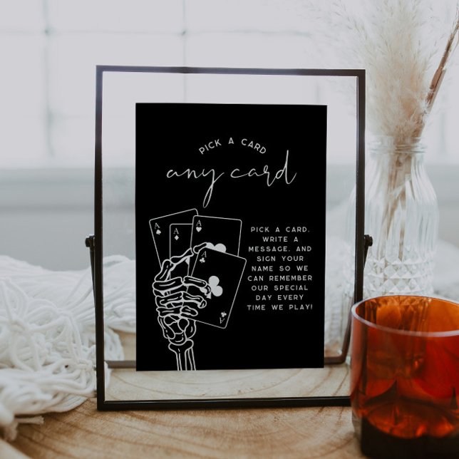 Gothic Wedding Pick A Card Guestbook Sign Inbjudningar (Skapare uppladdad)