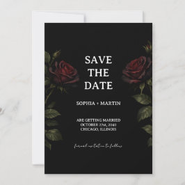 Gothic Wedding Save The Date Inbjudningar