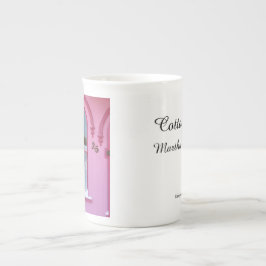 Gothic Window och Snö - Martha's Vineyard Benporslin Mugg