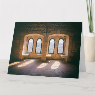 Gothic windows i Leiria Castle Palatial Residence Tack Kort
