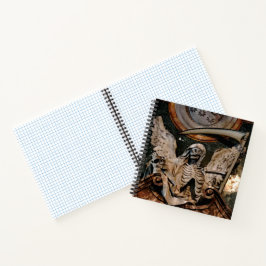 Gothic Winged Skeleton Journal Spiral bärbar dator