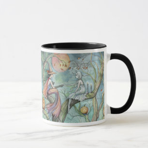 Gothic Witch Ghost Halloween Mugg