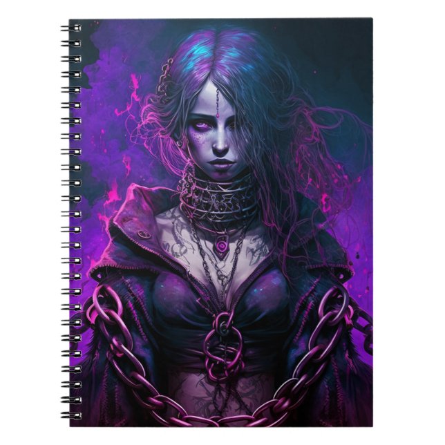 Gothic Witch Girl Anteckningsbok (Framsidan)