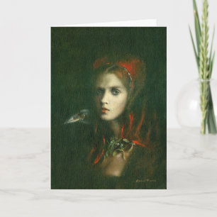 Gothic Witch Hälsning Card Kort