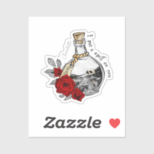 Gothic Witch Kärlek Potion Klistermärken