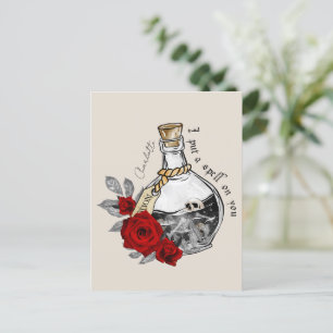 Gothic Witch Kärlek Potion Vykort
