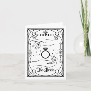Gothic Witchy Bride Coven Tarot Halloween Bachelor Kort