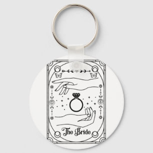 Gothic Witchy Bride Coven Tarot Halloween Bachelor Nyckelring