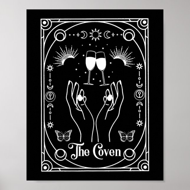 Gothic Witchy Coven Bride Tarot Halloween Bachelor Poster (Framsidan)