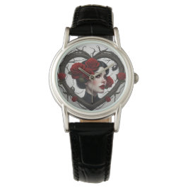 Gothic Woman in Heart Armbandsur