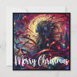 Gothic Woman Stil jul Julkort
