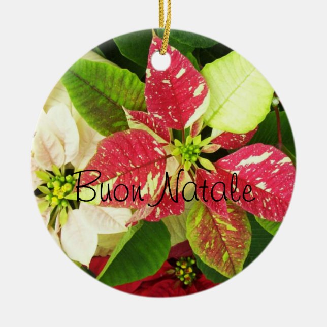 GothicChicz Buon Natale prydnad Julgransprydnad Keramik (Framsidan)