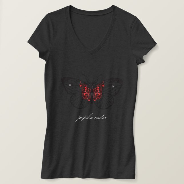 Gothischer Schmetterling, Schmetterling der Dunkel T Shirt (Design framsida)