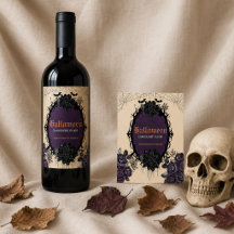 Gothisk blomster-Halloween med anpassat namn