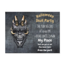 Gothisk Dödskalle Halloweenfest