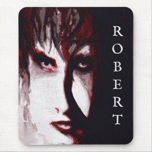 Gothisk Gud Post Punk Goth Musik Man Porträtt Kons Musmatta