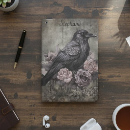 Gothisk Raven Mörk Akademisk Floral iPad Mini Skydd