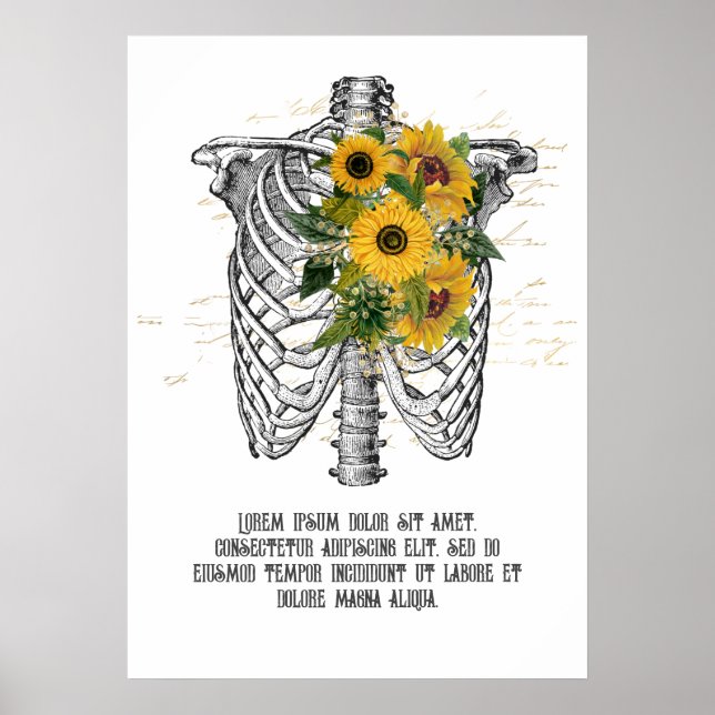 Gothisk solrosställning poster (Framsidan)