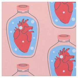 gothisk valentin makabre rosa humant hjärta tyg