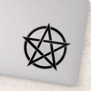Gothisk Wicca-pentagram Elegant vinyldekal Klistermärken