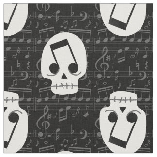 Gothjärtnota ögon huvud macabre tyg