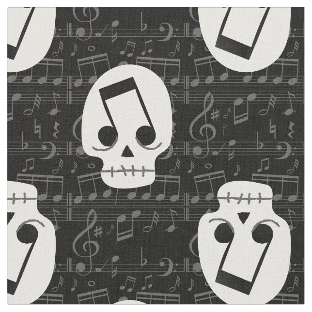 Gothjärtnota ögon huvud macabre tyg (Närbild)
