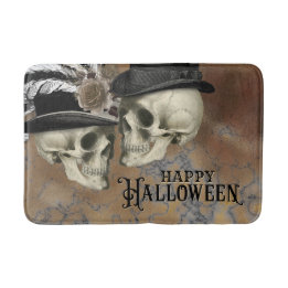 Gothma Döskallar i Hats Vintage Halloween Badrumsmatta