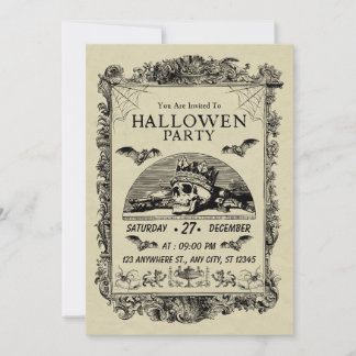 Gothmas Halloweenfest-inbjudan — Mörk Inbjudningar