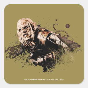 Gothmog Orc Vector Collage Fyrkantigt Klistermärke