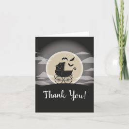 Gothous Baby Shower Halloween Carriage Tack Kort