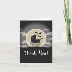 Gothous Baby Shower Halloween Carriage Tack Kort