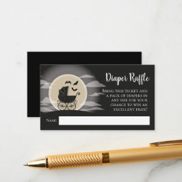 Gothous Baby Shower Halloween Carriage Tilläggskort