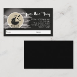Gothous Baby Shower Halloween Carriage Tilläggskort