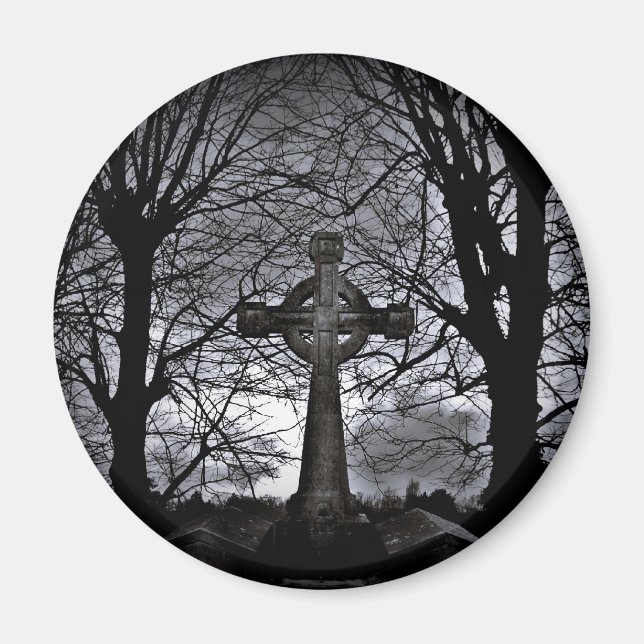 Gothtic celtic kor grave magnet (Framsidan)