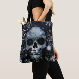 Gothy Spooky jul Skull Tygkasse