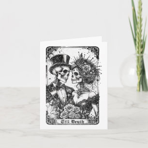 Gotic Bachelorette Party the Bride and Groom Tarot Kort