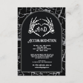 gotin-Bröllop Skeleton Heart Hand Tilläggskort