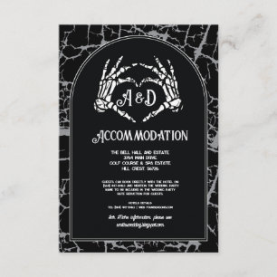gotin-Bröllop Skeleton Heart Hand Tilläggskort
