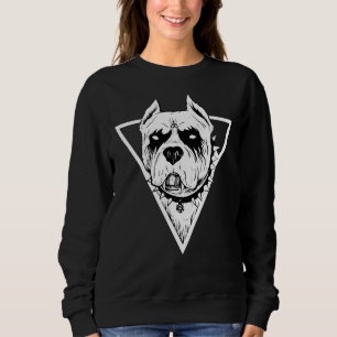 gotin pitbull for Heavy Metall Halloween Hund älsk T Shirt